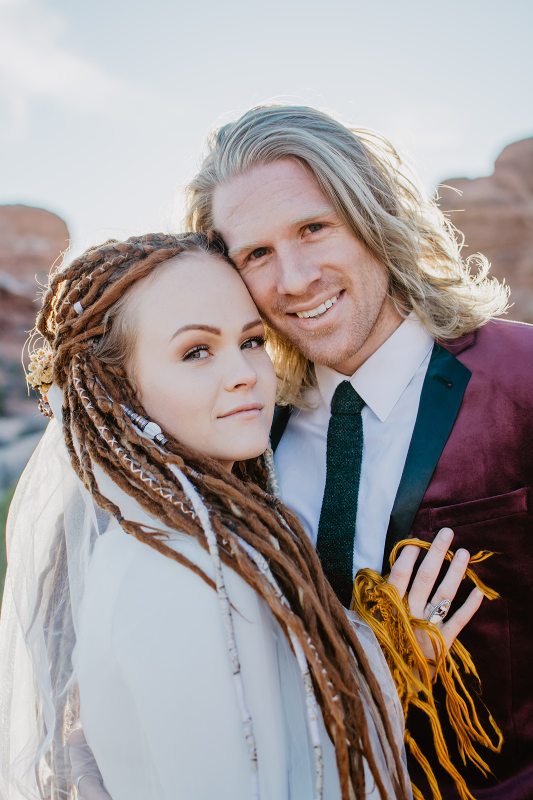 beautiful bridal portraits in Arches National Park