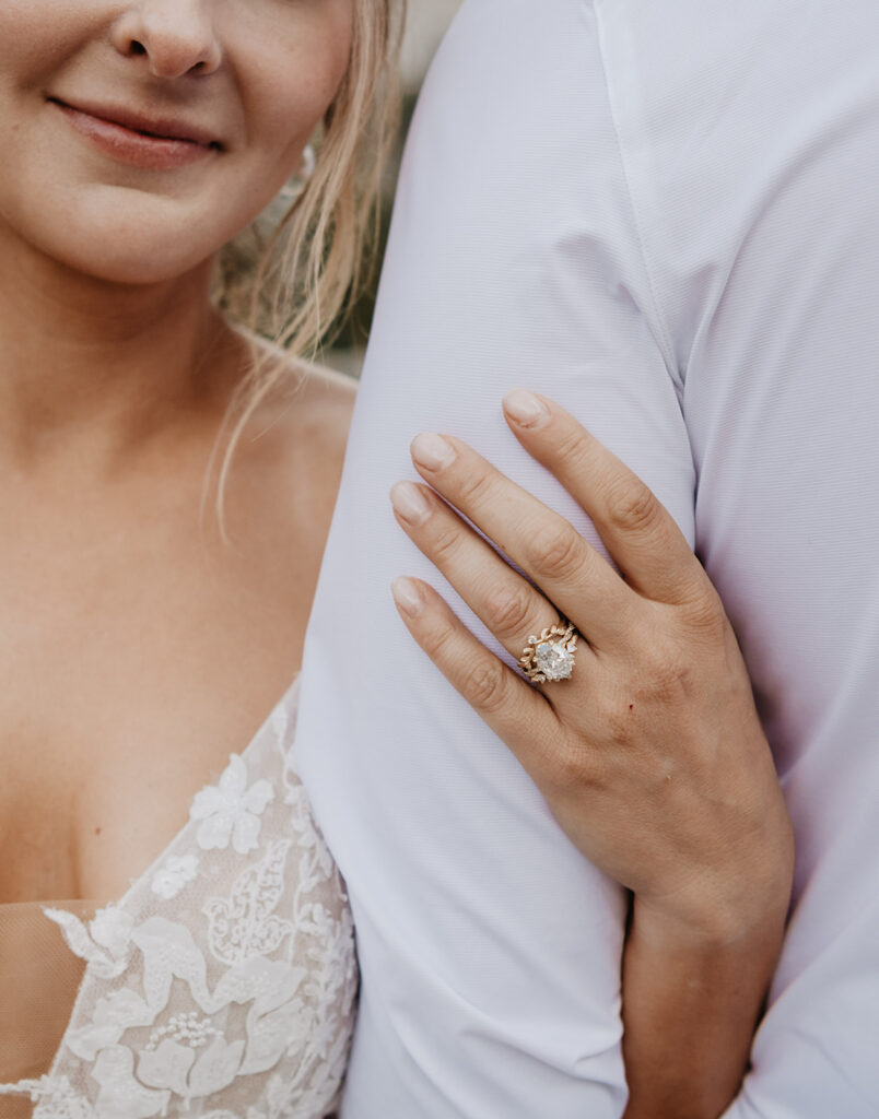 Jackson Hole photographer captures bride showing her engagement ring